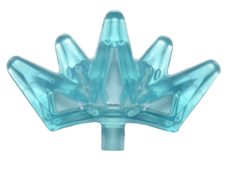 Headwear Accessory Crown / Tiara, 5 Points in Trans-Light Blue