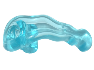 Wave / Power Blast Rounded Energy with Bar Handle in Trans-Light Blue