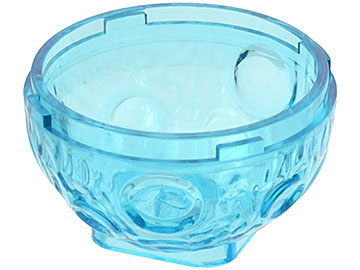 Rock Arctic Globe, Bottom in Trans-Light Blue
