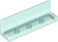 Panel 1 x 4 x 1 with Rounded Corners [Thin Wall] in Trans-Light Blue