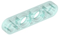 Technic Beam 1 x 4 Thin in Trans-Light Blue