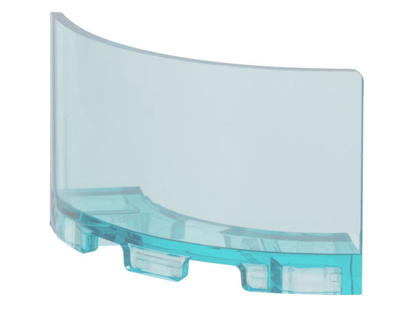 Panel 3 x 3 x 2 Quarter Round in Trans-Light Blue