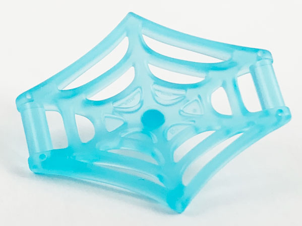Web Effect Large Bar on Back Handles on Sides in Trans-Light Blue