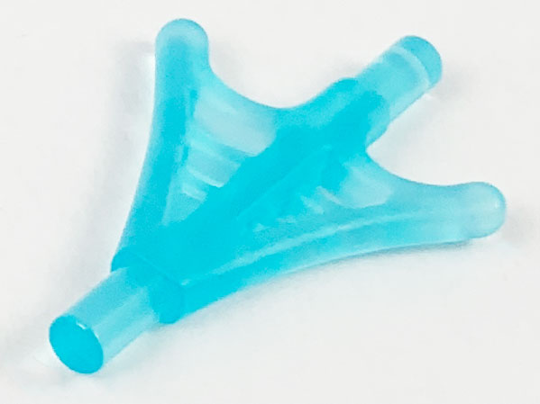 Web Effect Two Branches Bars on Each End in Trans-Light Blue