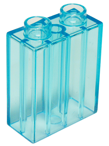 Duplo Brick 1 x 2 x 2 in Trans-Light Blue