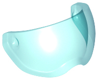 Headwear Accessory Visor in Trans-Light Blue