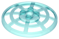 Dish 6 x 6 Inverted, Radar / Webbed [Anti-studs at 90°] in Trans-Light Blue