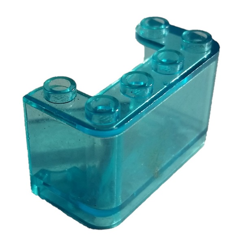 Windscreen 2 x 4 x 2 Vertical in Trans-Light Blue