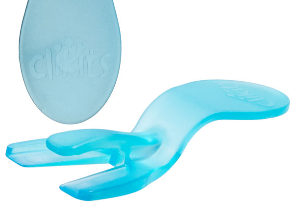 Clikits Part Separator with Clikits Logo on Handle in Trans-Light Blue
