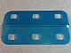 Clikits Rectangle 5 x 8.5 with Rounded Corners and 6 Holes in Trans-Light Blue