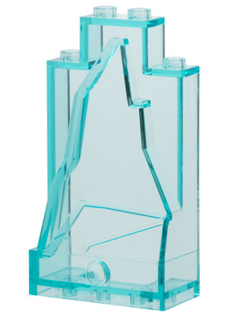 Rock Panel 2 x 4 x 6 in Trans-Light Blue