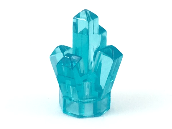 Rock 1 x 1 Crystal 5 Point in Trans-Light Blue