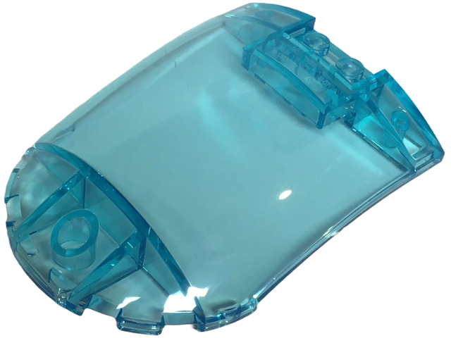 Windscreen 6 x 8 x 2 Curved in Trans-Light Blue