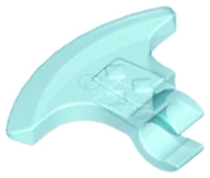 Weapon Axe Head, Clip-on (Viking) [Thick Clip] in Trans-Light Blue