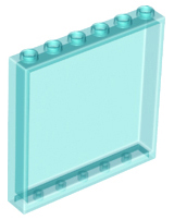 Panel 1 x 6 x 5 in Trans-Light Blue