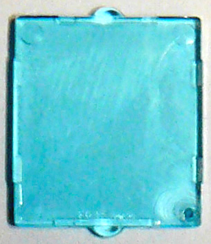 Glass for Window 1 x 2 x 2 Flat in Trans-Light Blue