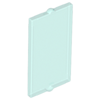 Glass for Window 1 x 2 x 3 Flat Front in Trans-Light Blue