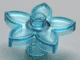 Duplo Plant, Flower with 1 Top Stud in Trans-Light Blue