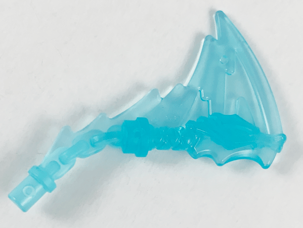 Weapon Nunchucks with Trailing Effect in Trans-Light Blue