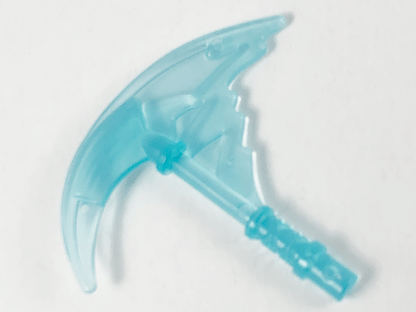 Weapon Sickle with Trailing Effect in Trans-Light Blue