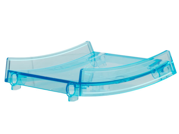 Stunt Ramp Section 30° in Trans-Light Blue