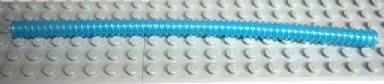 Hose, Ribbed 7mm D. 19L / 15.2cm in Trans-Light Blue