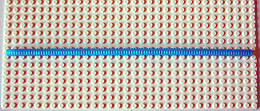 Hose, Ribbed 7mm D. 31L / 24.8cm in Trans-Light Blue
