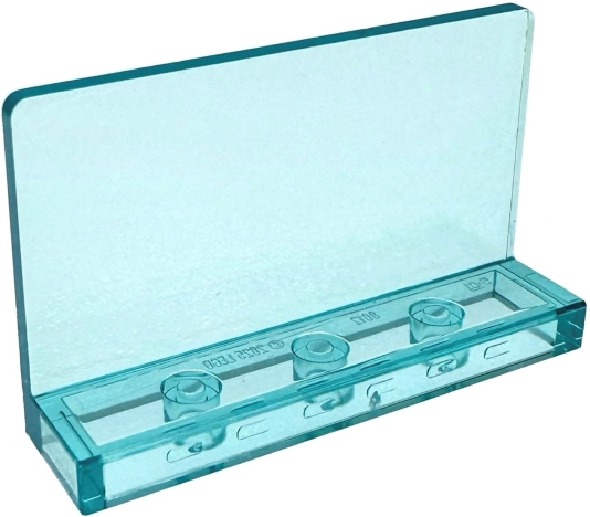 Panel 1 x 4 x 2, No Studs in Trans-Light Blue