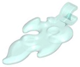 Wave / Flame with Clip in Trans-Light Blue