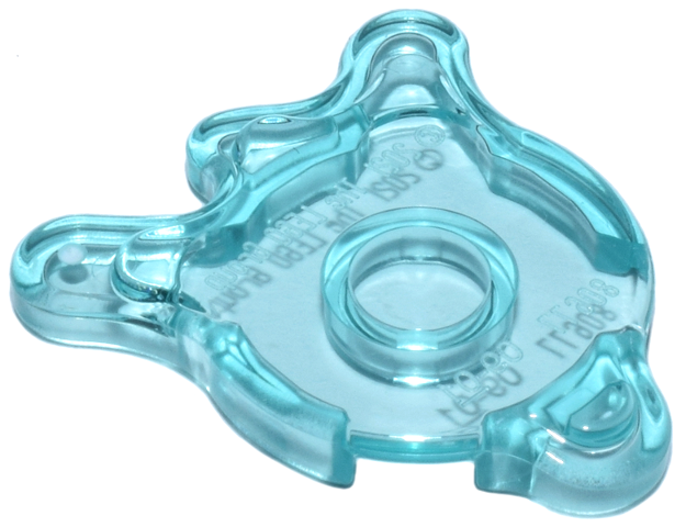 Tile Special, Splat with Rounded Sides in Trans-Light Blue