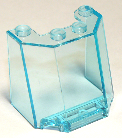 Windscreen 3 x 4 x 3 in Trans-Light Blue