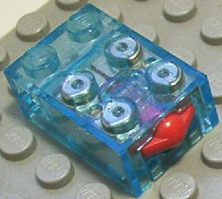 Sensor, Touch with Red Contact in Trans-Light Blue