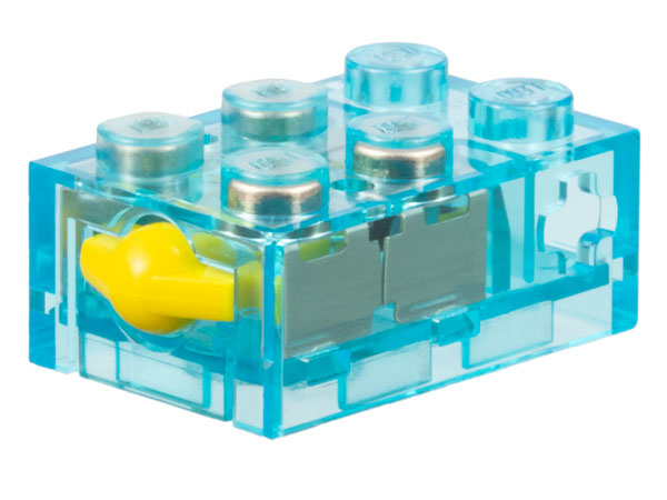 Sensor, Touch with Yellow Contact in Trans-Light Blue