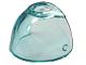Headwear Accessory Visor [Large with Trapezoid Top] in Trans-Light Blue