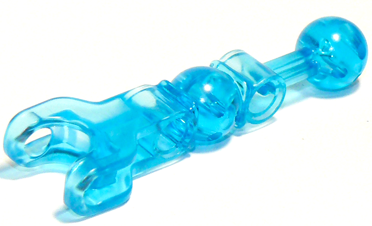 Large Figure Skeletal, Limb with Ball Joint on Axle and Ball Socket in Trans-Light Blue