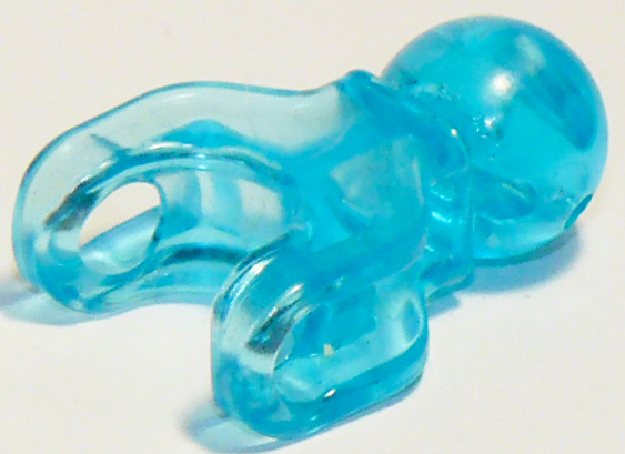 Large Figure Skeletal, Limb with Ball Joint and Ball Socket, Short in Trans-Light Blue