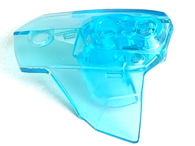 Large Figure Limb Cover, Size 4, Armor with Ball Joint Socket in Trans-Light Blue