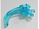 Large Figure Weapon Claw, with Clip in Trans-Light Blue