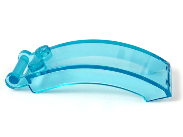 Windscreen 6 x 2 x 2 with Handle in Trans-Light Blue
