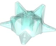 Large Figure Weapon Spiked Ball, Half in Trans-Light Blue