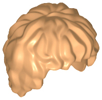 Hair Tousled, Mid-length in Medium Nougat