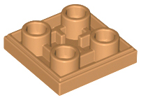 Tile Special 2 x 2 Inverted in Medium Nougat