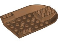 Aircraft Fuselage Curved Forward 6 x 8 Bottom in Medium Nougat