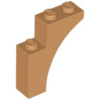 Brick Arch 1 x 3 x 3 [Gothic] in Medium Nougat