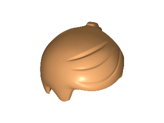 Hair Rear Cowlick in Medium Nougat