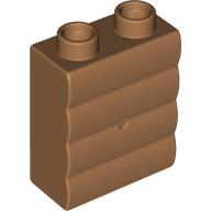 Duplo Brick 1 x 2 x 2 Log Effect in Medium Nougat