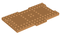 Plate Special 9 x 16 x 2/3 with 1 x 4 Recessed in Medium Nougat