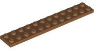 Plate 2 x 12 in Medium Nougat