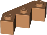 Brick Wedged 3 x 3 Facet in Medium Nougat