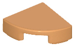 Tile Round 1 x 1 Quarter in Medium Nougat